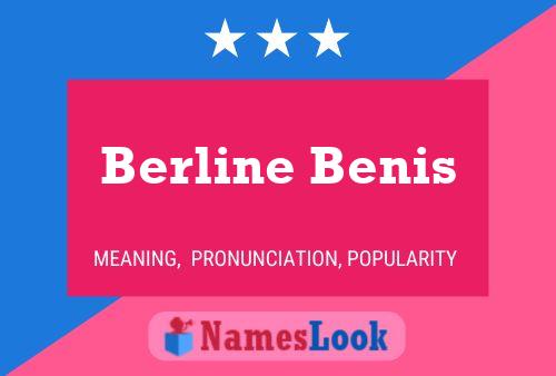 Póster del nombre Berline Benis