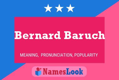 Póster del nombre Bernard Baruch