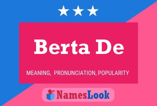 Póster del nombre Berta De