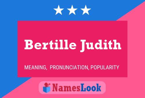 Póster del nombre Bertille Judith