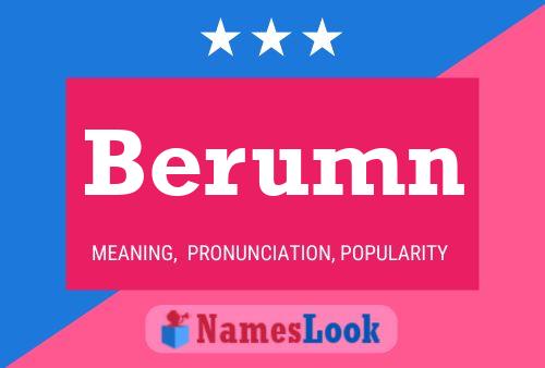 Póster del nombre Berumn