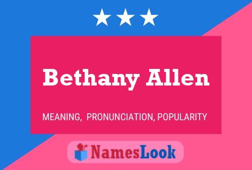 Póster del nombre Bethany Allen