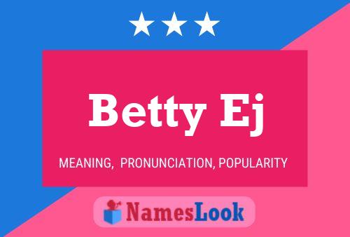 Póster del nombre Betty Ej