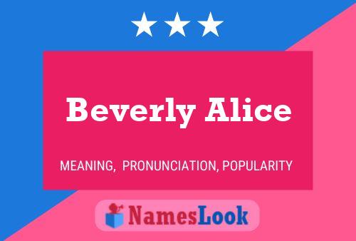 Póster del nombre Beverly Alice