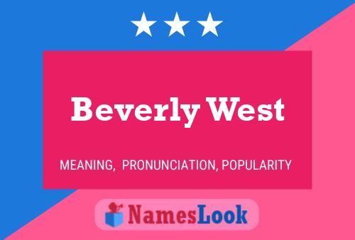 Póster del nombre Beverly West