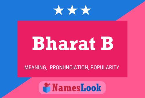 Póster del nombre Bharat B