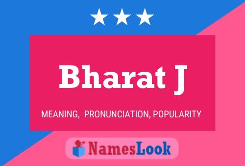 Póster del nombre Bharat J