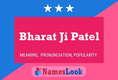 Póster del nombre Bharat Ji Patel