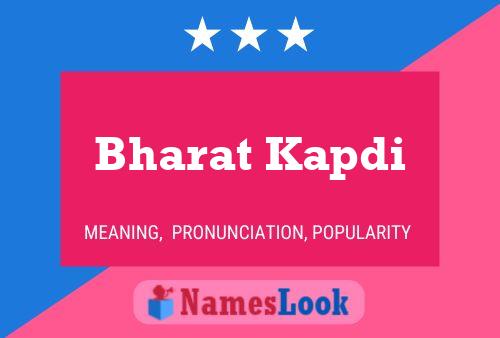 Póster del nombre Bharat Kapdi