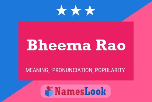 Póster del nombre Bheema Rao