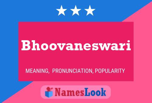 Póster del nombre Bhoovaneswari