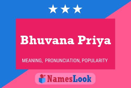 Póster del nombre Bhuvana Priya