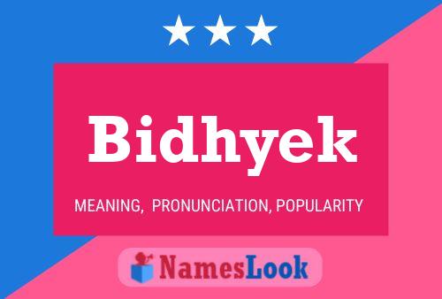 Póster del nombre Bidhyek