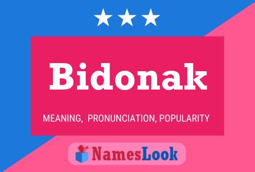 Póster del nombre Bidonak