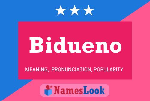 Póster del nombre Bidueno