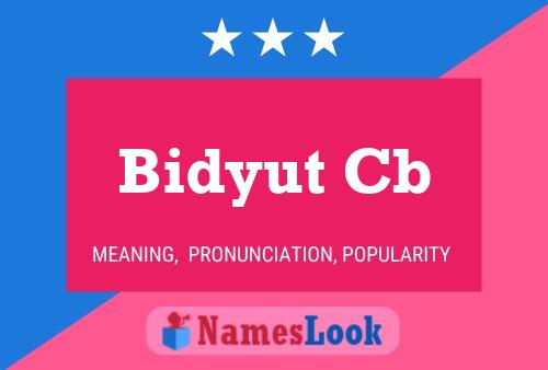 Póster del nombre Bidyut Cb