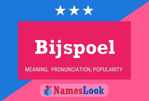 Póster del nombre Bijspoel