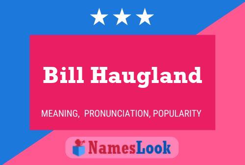 Póster del nombre Bill Haugland