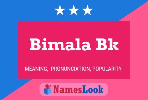 Póster del nombre Bimala Bk