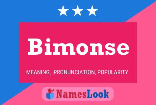 Póster del nombre Bimonse