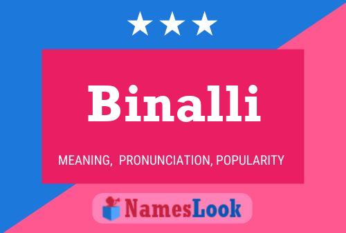 Póster del nombre Binalli