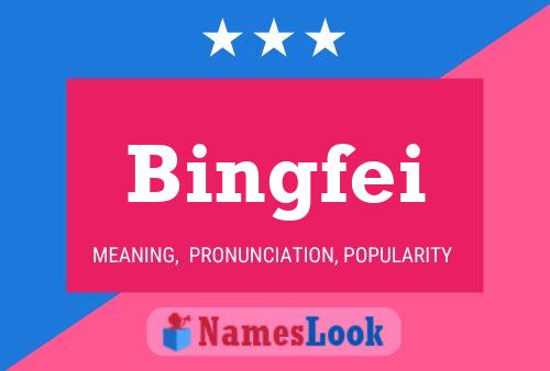 Póster del nombre Bingfei