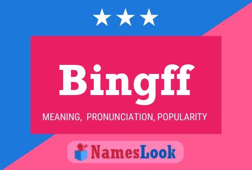 Póster del nombre Bingff