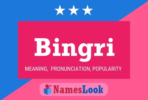 Póster del nombre Bingri