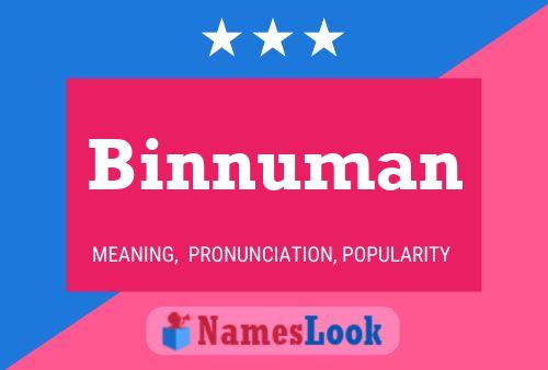 Póster del nombre Binnuman