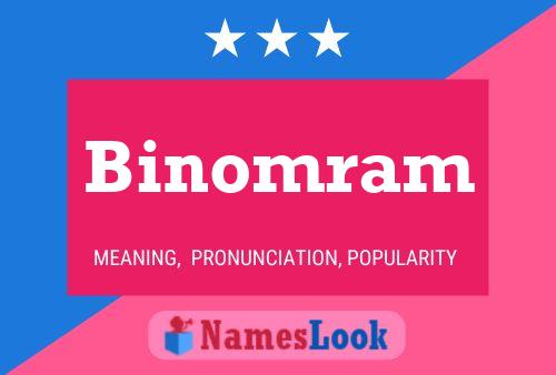 Póster del nombre Binomram