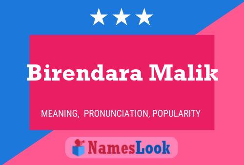 Póster del nombre Birendara Malik