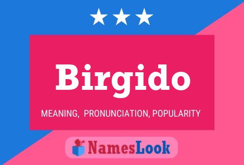 Póster del nombre Birgido