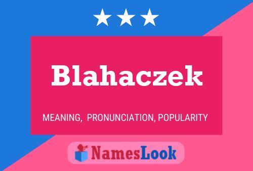 Póster del nombre Blahaczek