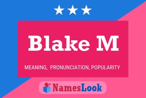 Póster del nombre Blake M