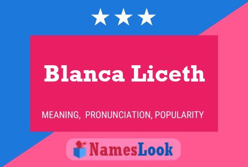 Póster del nombre Blanca Liceth