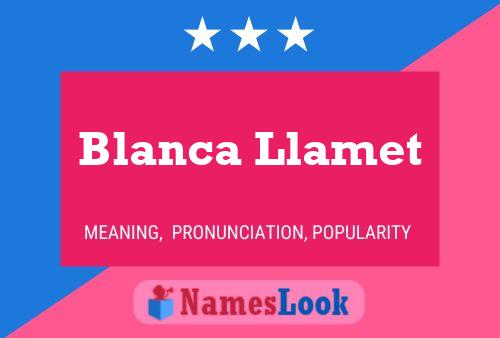 Póster del nombre Blanca Llamet