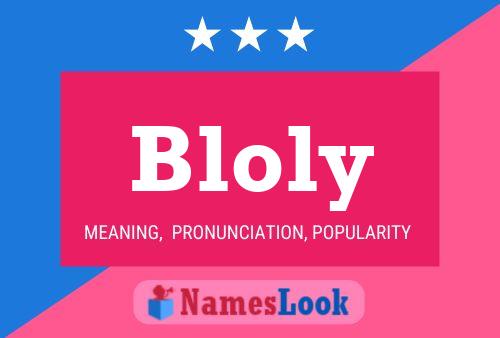 Póster del nombre Bloly