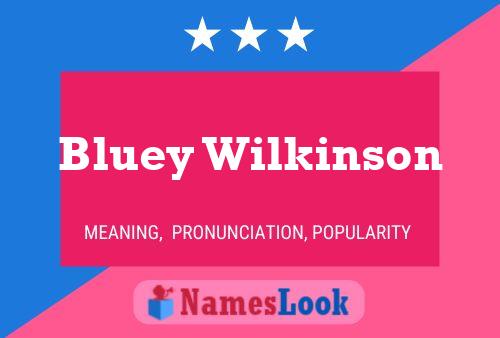 Póster del nombre Bluey Wilkinson