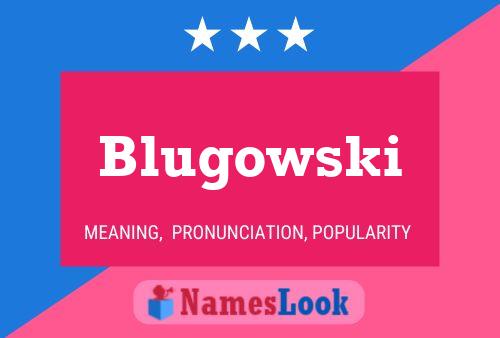 Póster del nombre Blugowski