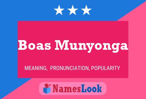 Póster del nombre Boas Munyonga