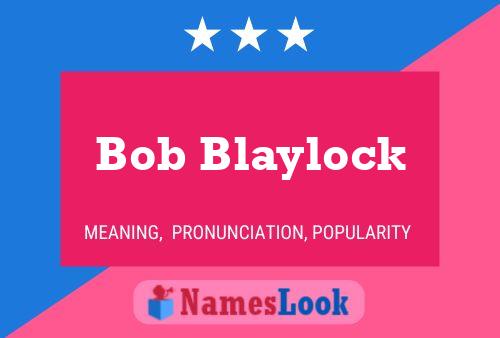 Póster del nombre Bob Blaylock