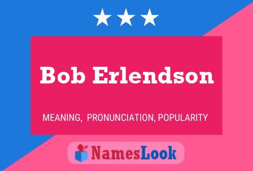 Póster del nombre Bob Erlendson