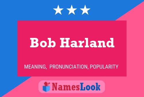 Póster del nombre Bob Harland