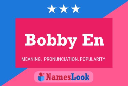 Póster del nombre Bobby En