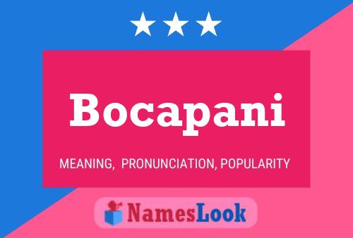 Póster del nombre Bocapani