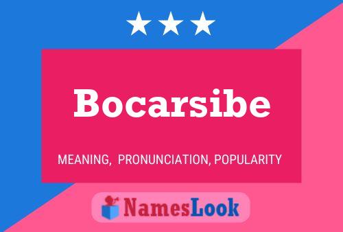 Póster del nombre Bocarsibe