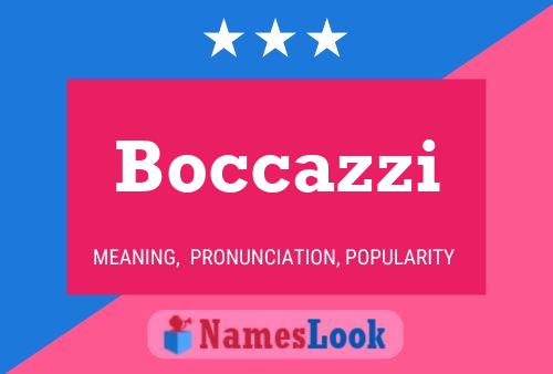 Póster del nombre Boccazzi