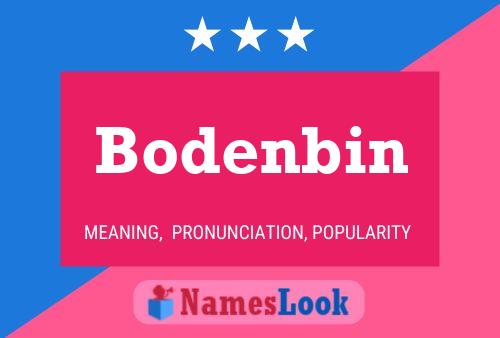 Póster del nombre Bodenbin