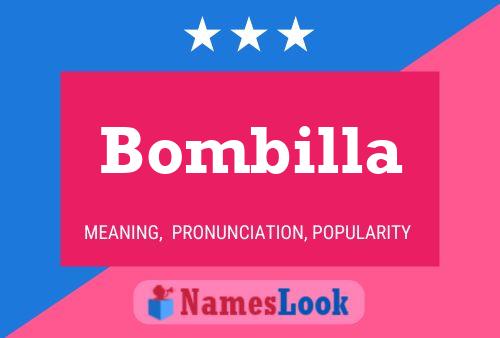 Póster del nombre Bombilla