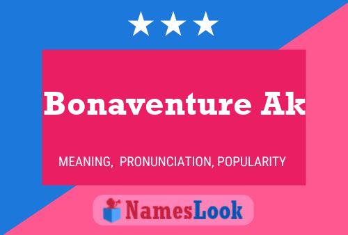 Póster del nombre Bonaventure Ak